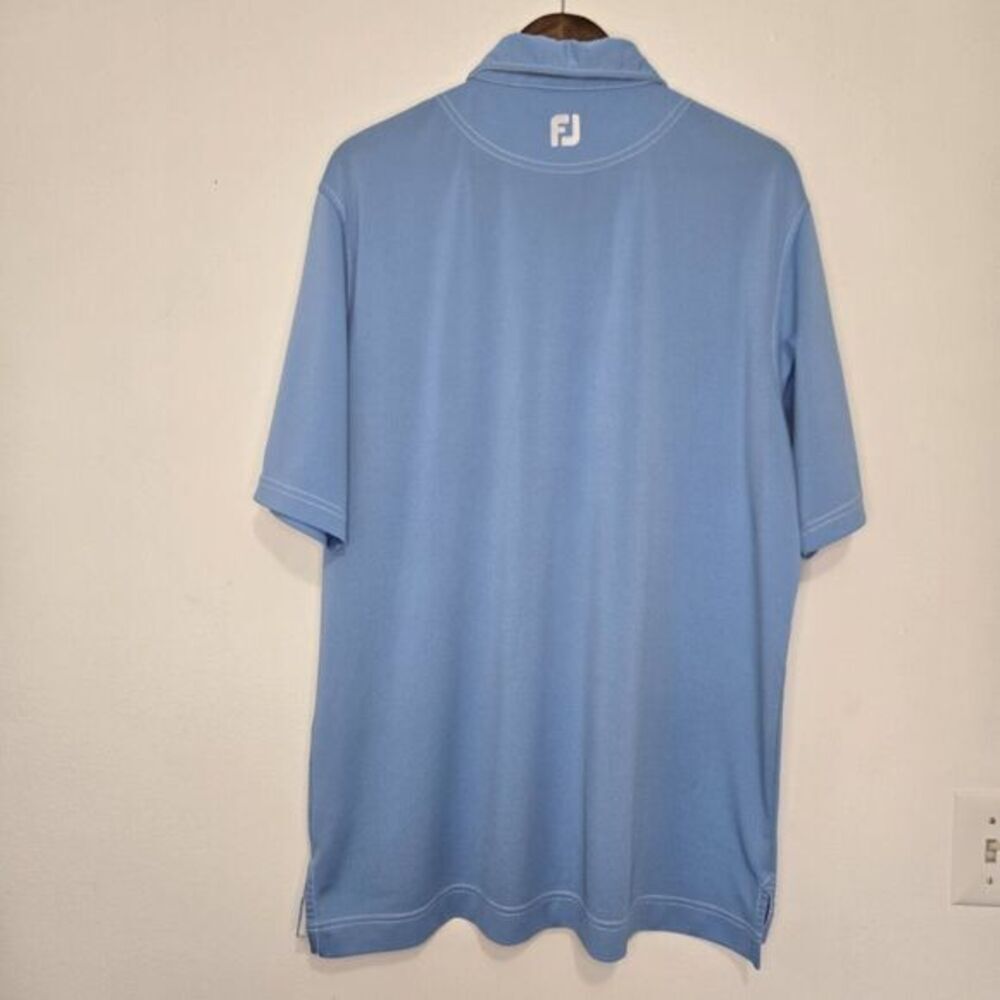 FootJoy Golf Polo Shirt Mens 50" Chest 31" Length Light Blue EV Country Club - Picture 3 of 7